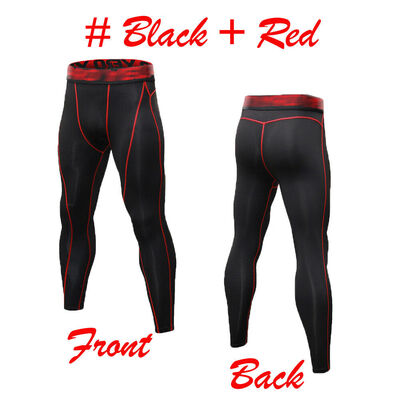 

SUNSIOM Mens Compression Under Long Pants Base Layer Running Sports Tights Fitness