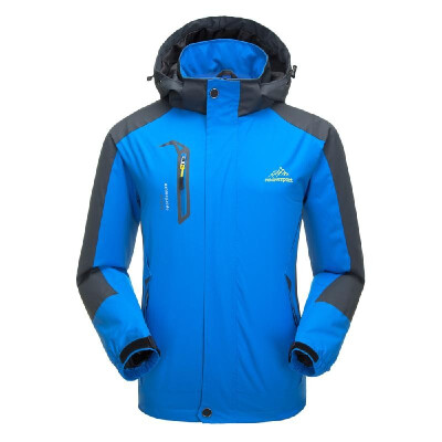 

Lixada Waterproof Jacket Windproof Raincoat Sportswear Outdoor Hiking Traveling Cycling Sports Detachable Hooded Coat for Men