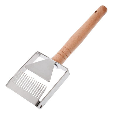 

Honey Scrapper with Wooden Handle Honeycomb Scraper Stainless Steel Honey Scrapping Tool Honey Uncapping Fork Honey Scraper Fork H