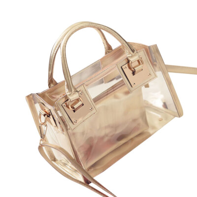 

Women Clear Transparent Shoulder Bag Fashion Solid Zipper Phone Holder Bags Beach Handbag Sac A Main Femme 10