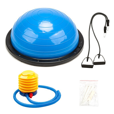 

Ktaxon 23" Yoga Balance Trainer Ball Stability Exercise Hemisphere with Resistance Bands&Pump for Fitness Workout