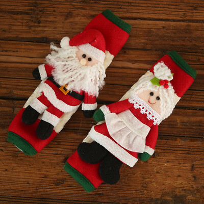 

Christmas Microwave Oven Heat Insulated Pad Gloves Protective Cover Home Decor