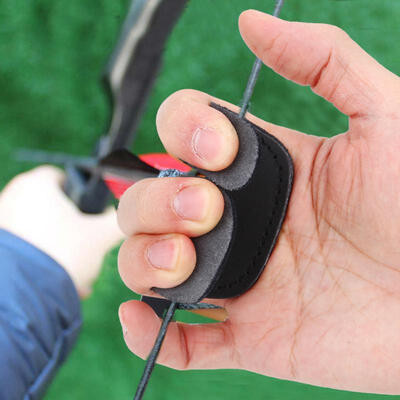 

Greensen Archery Leather Finger Protectors Guard Hunting Shooting Archery Bow Protective Gear