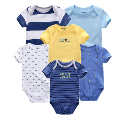 

Kiddiezoom 6PCS Baby Girls Clothes Bodysuits Cotton 0-12M Sleepwear For Babies Baby Boys Clothes Rompers Jumpsuit Infant Newborn