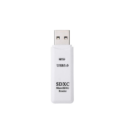 

Multifunctional 2 in 1 Card Reader USB30 High Speed SDMicro SDXC SDHC Memory Card Reader Portable TF Card Adapter ConverterWhit