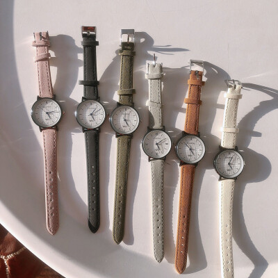 

Ins watches Korean version of female students simple retro ulzzang small fresh Pabasen Department chic