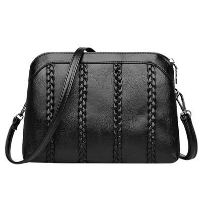 

Plait Women Envelope Shoulder Handbags Leather Casual Messenger Zipper Bags