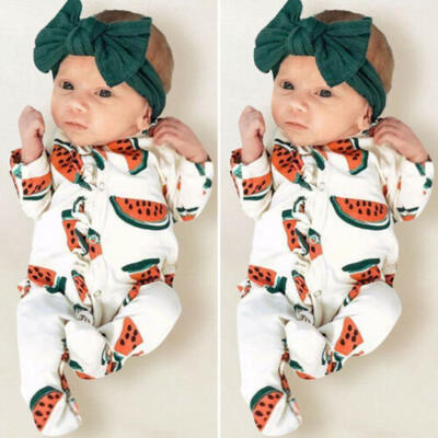 

Toddler Kids Baby Girls Boys Long Sleeve Romper Bodysuit Jumpsuit Cotton Outfit