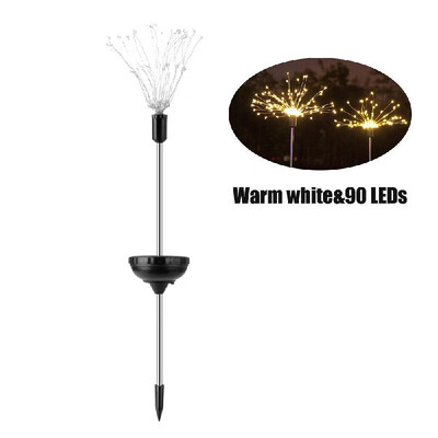 

1PCS Solar Powered 150LE-D Lights Copper Wire Starburst Fireworks Fairy String Garden Landscape Light Christmas Outdoor Decor Path