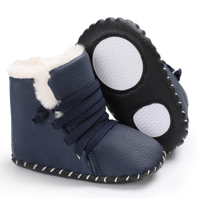 

Baby Boots Infant Toddlerborn Kids Boots Winter PU Leather Girls Boys Crib Bebe Snowfield Soft Rubber Soled Shoes