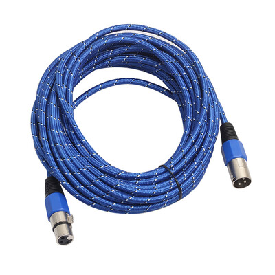 

Weaving 3 Pin XLR Microphone Cable Male to Female Audio Extension Cord