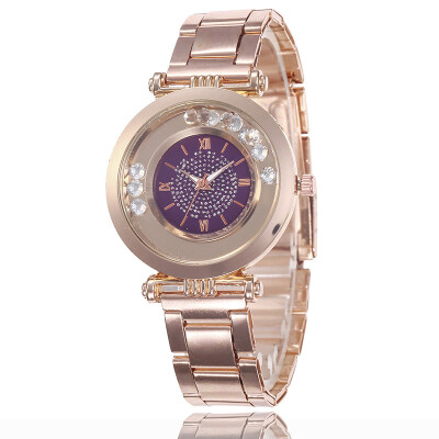 

Fashion watch popular diamond digital watch new starry steel belt ladies student quartz watch