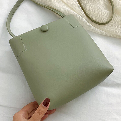 

Womens bag summer small&fresh 2019 new style Korean-style Korean-style red-and-white candy-and-all-on-one bucket bag