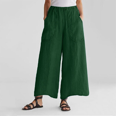 

Tailored Womens Fashionable Baggy Wide-Legged Casual Pants