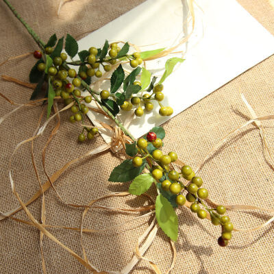 

Lifelike Foam Berry Branch Artificial Flower For Home Wedding Party Decor