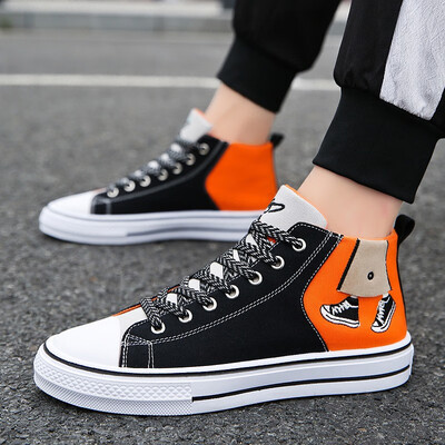 

Canvas Korean Mens Shoes Increased in Autumn