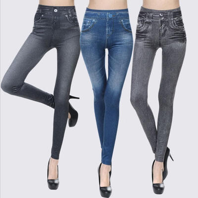 

Women Skinny Pant Jeggings Stretchy Slim Leggings Jeans Pencil Tight Trousers
