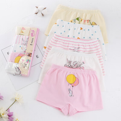 

Girls combed cotton 5 piece boxer briefs JF651C
