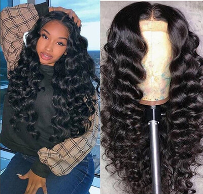 

〖Follure〗Lace Front Wigs 26 Long Loose Wavy Synthetic Wigs For Black Fashion Women