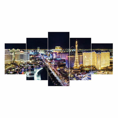 

5pcs 5D DIY Full Drill Diamond Painting City Cross Stitch Embroidery Kit