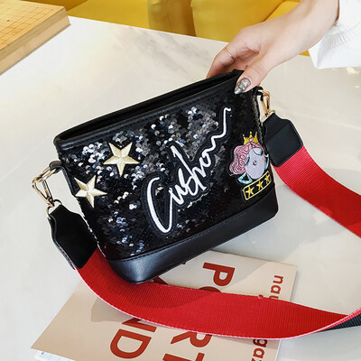 

Tailored Womens Fashion Multicolor Star Bag Square Package Chain Messenger Bag