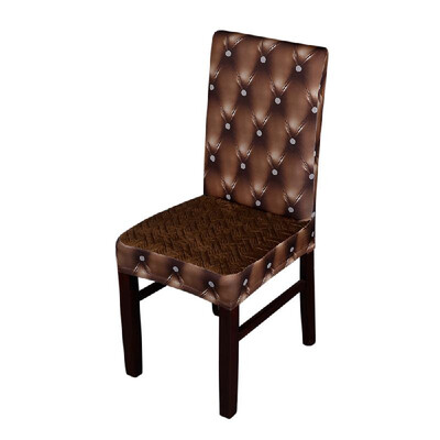 

3D Printing Spandex Stretchable Dining Chair Seat Covers Dustproof Ceremony Chair Slipcovers Protectors Wedding Events Decoration-
