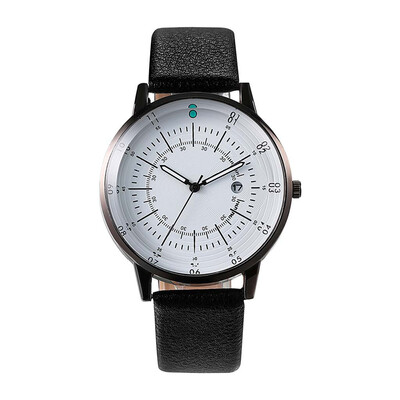

Gobestart Fashion Business Simple Multi Scale Dial Calendar Belt Pin Buckle Quartz Watch