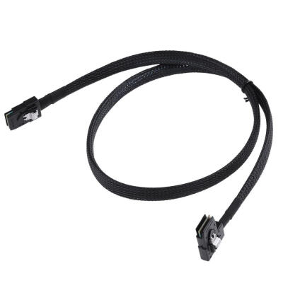 

80cm Flat to Elbow Angled 90 Degree Mini SAS 36pin SFF-8087 Raid Cable Wire