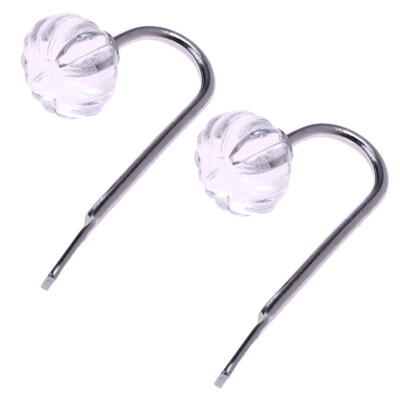 

2pcs Curtain Hanger Hook Wall Buckle Rustic Handle for Closet Drawer