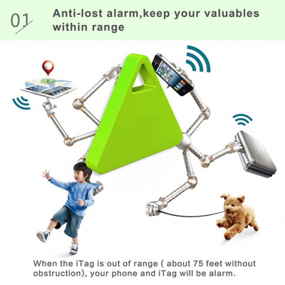 

Smart GPS Tracker Finder Bluetooth Locator Wireless Anti Lost Alarm Sensor Selfie Shutter Voice Recording for Key Wallet Car Kids