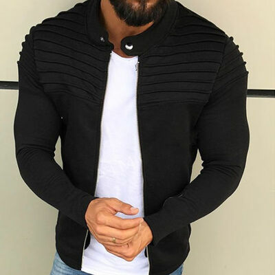 

Mens Winter Casual Slim Jacket Warm Winter Baseball Coat Outwear Outfits