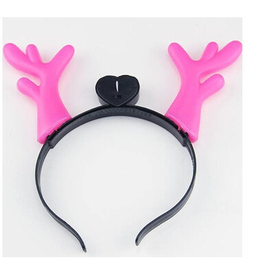 

1PCS LED Light Up Headbands Kids 3D Cartoon Glowing Hairband Children Hair Hoop for Party Festival Gift Antlers