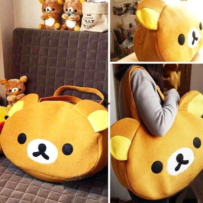 

Rilakkuma San-X Cute Big Bag Handbag Bag Shoulder Bag Plush Relax Brown Bear