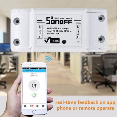 

Home Smart Remote Control WiFi Power Socket Wireless Timer Switch IOSAndroid