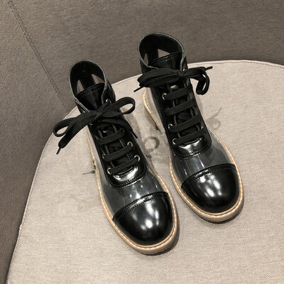 

Fairy wind Martin boot autumn Korean version fashion 100 transparent college style leisure boots