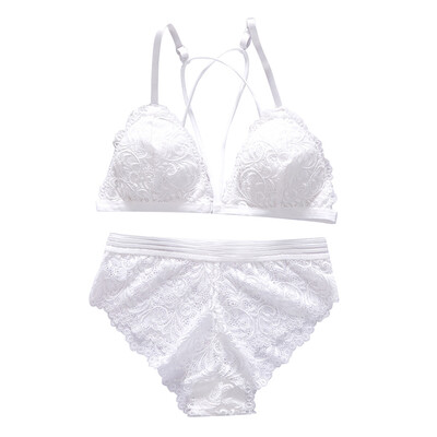 

Toponeto Woman Bra Set Comfortable Lace Front Button Bra Suit Sexy Lace Underwear