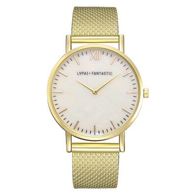 

Trendy alloy quartz watch exquisite scale Roman digital fashion silicone watch