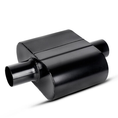 

225 Inch Black Muffler2-14 Single Chamber MufflerSingle Inlet Single Outlet