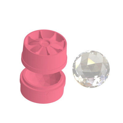 

Large Diamond Ball Shape Silicone Ice Cube Mold Tray With Lid Flexible For Drinks Cooling DIY Cake Candy Chocolate Baking