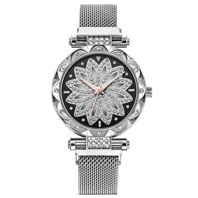 

Lucky Women Watches Turntable Dial Luxury Ladies Clock Fashion Quartz Wristwatch Casual Dress Gift High Quality Kol Saati