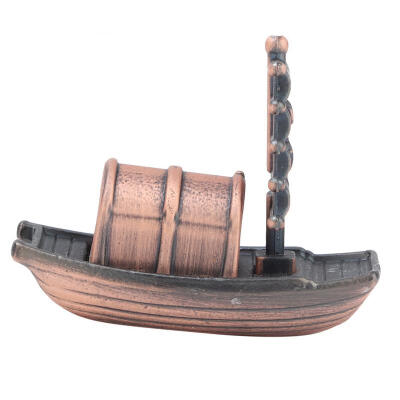 

Greensen Pure Copper Incense Burner Small Gourd Ornament Sandalwood Incense Holder Boat Copper Color