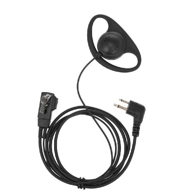 

Universal Finger PTT Earpiece with Microphone Headset for Motorola Two Way Radio Walkie Talkie Two Pin  Plug