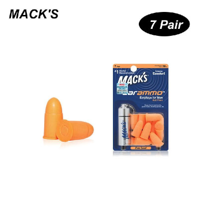 

MACKS 7 Pair Anti-noise Foam Earplugs Washable Professional Soundproof Ear Plugs for Sleeping Working Travelling Hearing Protecti