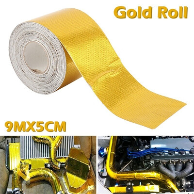 

1 Roll Adhesive Reflective Gold High Temperature Heat Shield Wrap Tape