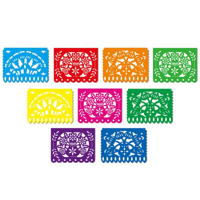 

Mexican Style 3D Plastic Screen Colorful Window Treatment Home Hanging Wall Decoration For Home Eco-friendly