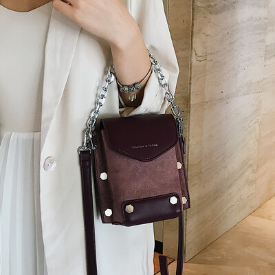 

Ins super fire on the new small bag female 2019 new Korean version of the tide wild single shoulder bucket bag matte texture Messenger