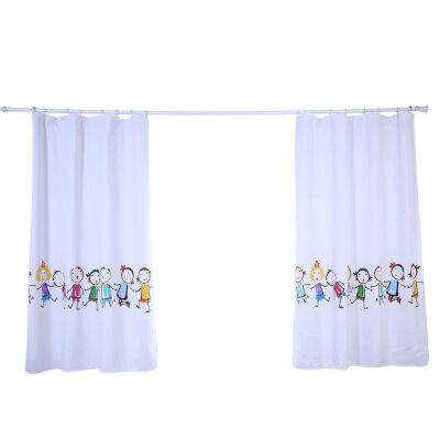 

Blackout Curtains Punch Hook High Shading Naive Children Digital Printing Curtain Fabric Comfortable Living Room Decoration