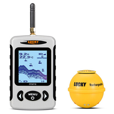 

LUCKY FFW718LA Fish Wireless Portable Locator 45M135FT Sonar Depth Alarm Siren