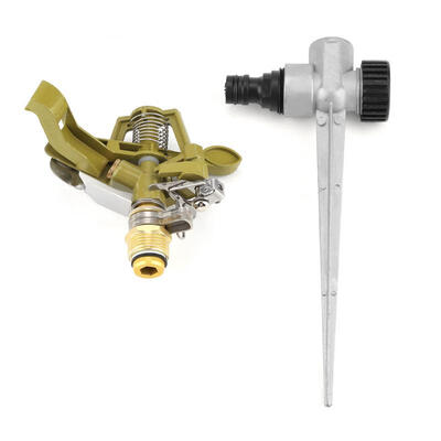 

Greensen 360 ° Zinc Alloy Ground Insert Zinc Sprink Water Watering Sprinkler Sprayer Lawn Garden Yard