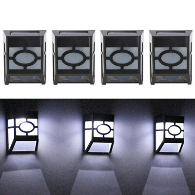 

Wall Mount Fence Lights Solar Powered 2 LED Light Sensor Waterproof Outdoor Garden Path Yard Deck Patio Spot Lamp Landscape Lighti